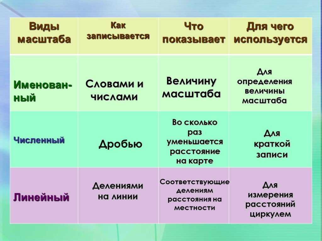 Масштаб и его виды • образавр