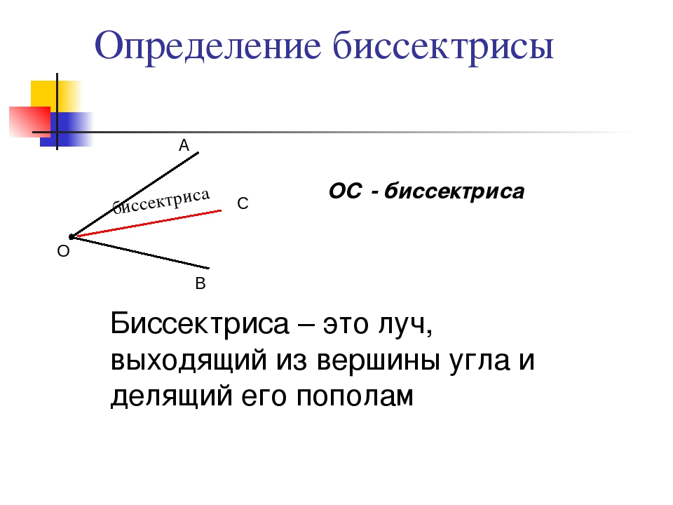 Биссектриса угла