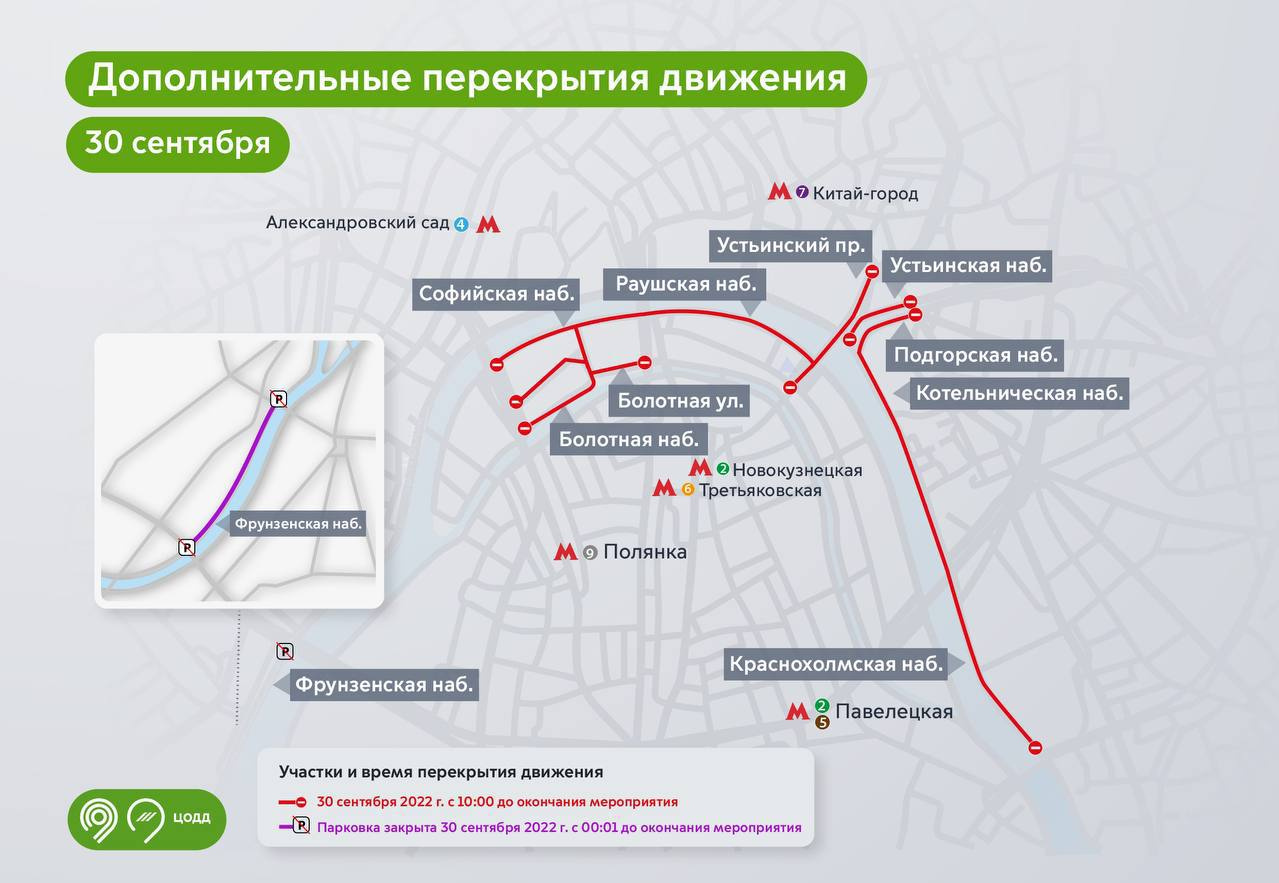 Значение закрытого участка маршрута на яндекс.картах