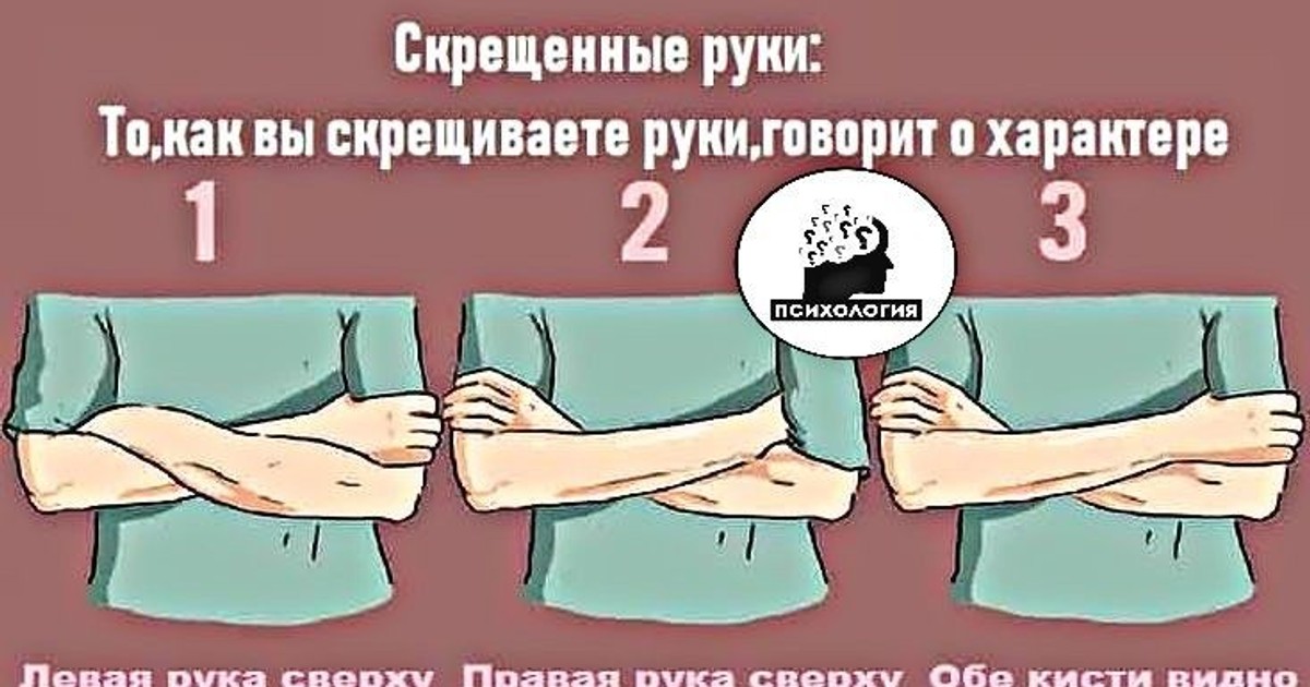 Поза скрещенные руки перед собой: значение и тайные послания
