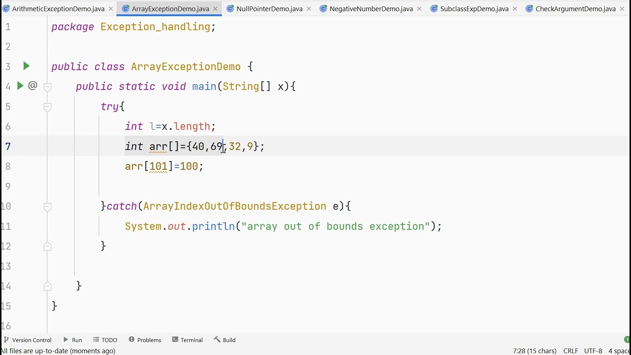 Check if an index exists in java array | techie delight