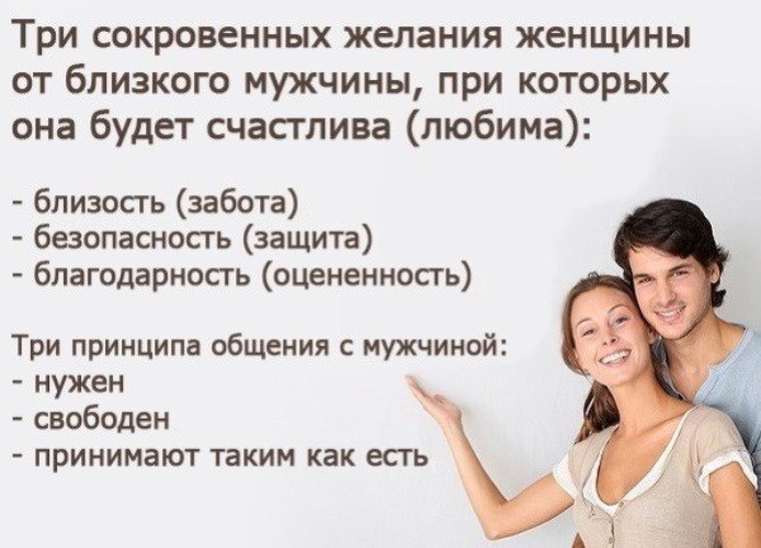 Чего хотят мужчина и женщина от отношений