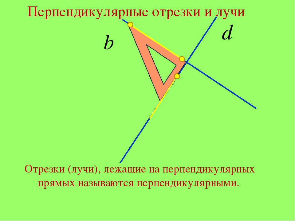 Урок 5: перпендикулярность - 100urokov.ru