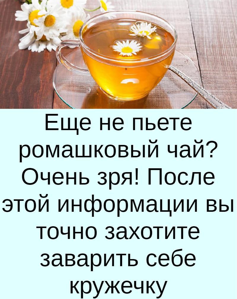 Чай с ромашкой