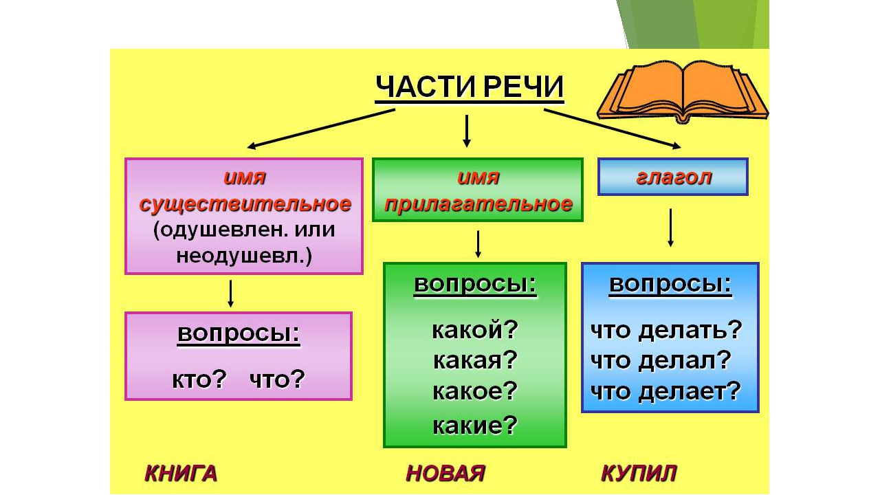 Части речи в русском языке