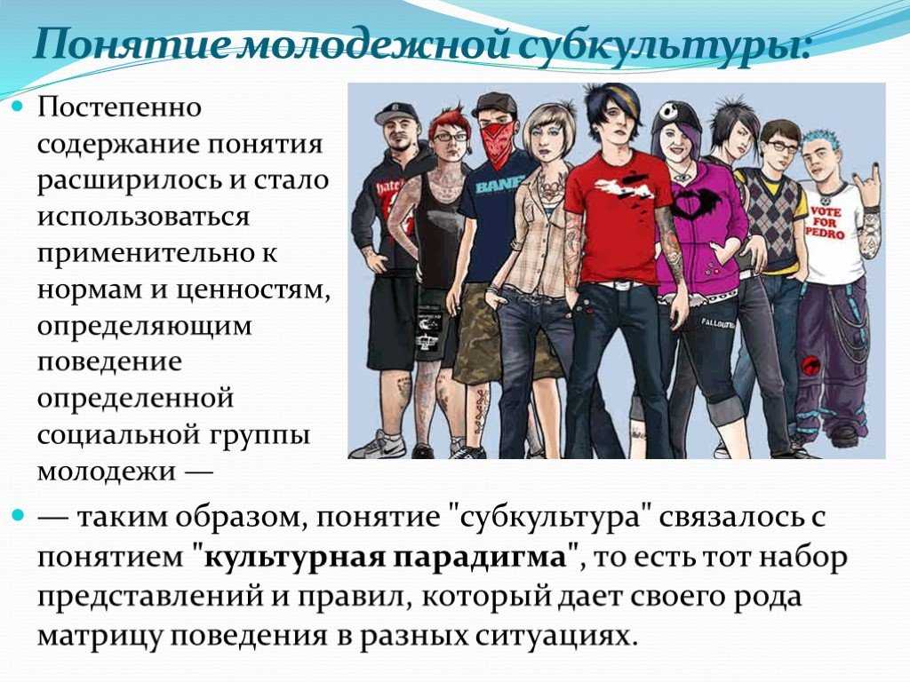 Влияние молодежных субкультур на моду