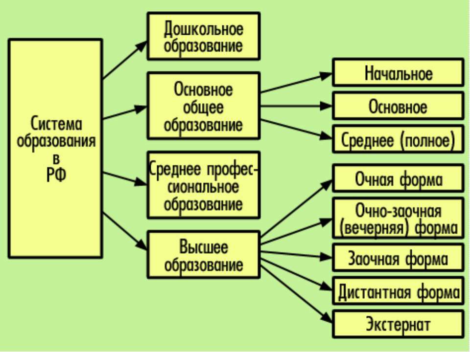 Виды образовательных учреждений - факторы функционирования образовательных систем - помощь студентам виды образовательных учреждений - факторы функционирования образовательных систем
