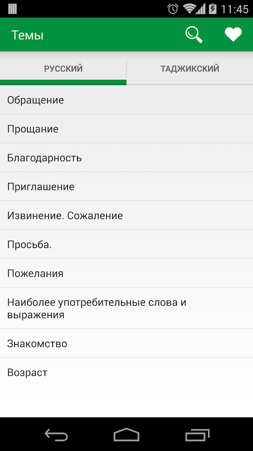 Таджикский разговорник